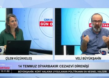 Çilem Küçükkeleş’in sunduğu Can Aktüel Gün Ortası Programına Veli Büyükşahin konuk oluyor. – 14 Temmuz Dİyarbakır Cezaevi Direnişi – Okullara İmam Atama Projesi – AKP’nin Torba Yasa Getirdiği Af konularını değerlendiriyoruz..