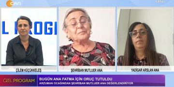 Çilem Küçükkeleş’in sunduğu Özel Program’a Matemi Muharremi konuşmak üzere -Yadigar Arslan Ana ve -Şehriban Mutluer Ana konuk oluyor.