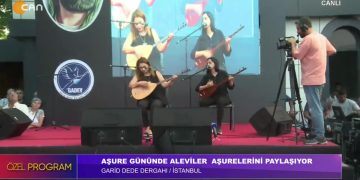 Garip Dede Dergahı’nda Aşure paylaşılıyor