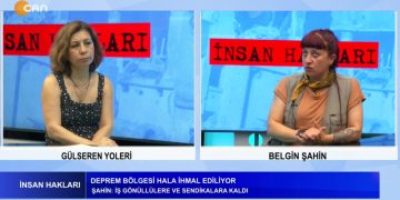 Gülseren Yoleri’nin hazırlayıp sunduğu İnsan Hakları programının bu haftaki konuğu: Gazeteci / Belgin Şahin