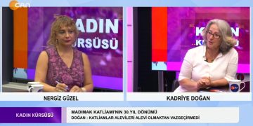 -Madımak Katliamının 30. yıldönümü
-AKP’nin asimilasyon kampları
-Mecliste sağ ağırlıklı çoğunluğa Aleviler nasıl bakıyor?
-Nergiz Güzel ile Kadın Kürsüsü’nün bu haftaki konuğu: 
DAD Eş Başkanı -Kadriye Doğan