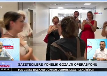 Veli Haydar Güleç’in sunduğu Can Aktüel Gün Ortası programının konuğu: Türkiye Gazeteciler Sendikası Genel Başkanı Gökhan Durmuş.
