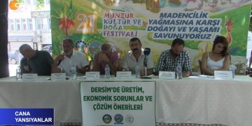 ’21. Munzur Kültür Ve Doğa Festivali’Dersim’de Üretim, Ekonomik Sorunlar Ve Çözüm Önerileri