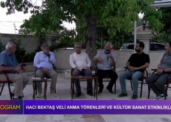 ”34. Hacı Bektaş Veli Anma Etkinlikleri” İbrahim Karakaya’nın sunumuyla Özel Program’ın konukları -Cuma Erçe – PSAKD Genel Başkanı -Zeynel Abidin Koç – ADFE Genel Başkanı -Turan Eser – Araştırmacı/ Yazar -Mustafa Özcivan – HBKD Başkanı