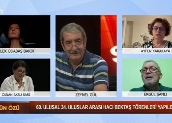 60.Ulusal 34.Uluslararası Hacı Bektaş Veli Anma Törenleri Yapıldı -Zeynel Gül ile Sözün Özü programının bu haftaki konukları: -Dilek Odabaş Bakır -Canan Aksu Sarı -Ayfer Karakaya – Ergül Şanlı – Mustafa Sazcı