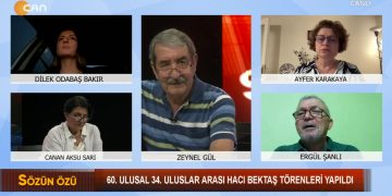 60.Ulusal 34.Uluslararası Hacı Bektaş Veli Anma Törenleri Yapıldı -Zeynel Gül ile Sözün Özü programının bu haftaki konukları: -Dilek Odabaş Bakır -Canan Aksu Sarı -Ayfer Karakaya – Ergül Şanlı – Mustafa Sazcı