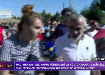 Alevi Kurumları ”Dergahlarımızı Geri İstiyoruz” Yürüyüşü Yapıyor. Nevşehir / Hacı Bektaş. CANLI YAYIN