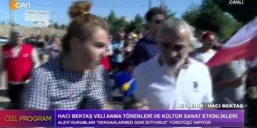 Alevi Kurumları ”Dergahlarımızı Geri İstiyoruz” Yürüyüşü Yapıyor. Nevşehir / Hacı Bektaş. CANLI YAYIN