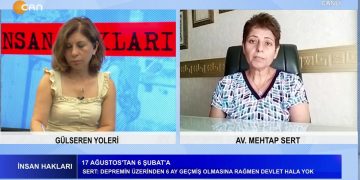 Gülseren Yoleri’nin hazırlayıp sunduğu İnsan Hakları programının bu haftaki konuğu: Avukat Mehtap Sert.