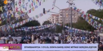 1 Eylül Dünya Barış Günü Mitingi – Diyarbakır / CANLI YAYIN.