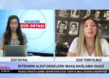 Ezgi Soysal ile Can Aktüel Gün Ortası programının 21 Eylül Perşembe günü konukları: Gazeteci Sinan Aygül, PSAKD Örgütlenme Ezgi Türkyılmaz. 2. Bölüm
