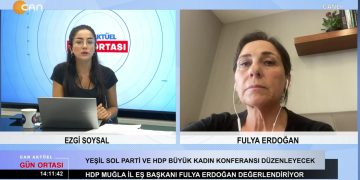 Ezgi Soysal ile Can Aktüel Gün Ortası programının 5 Eylül Salı günü konuğu: HDP Muğla İl Eşbaşkanı Fulya Erdoğan. 2. Bölüm