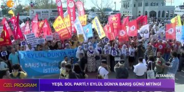 İstanbul Barış, Emek ve Demokrasi Güçlerinin Düzenlediği, 1 Eylül Dünya Barış Günü Mitingi