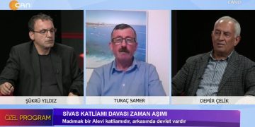 Şükrü Yıldız ile Özel programın bugünkü konukları:-FEDA Eşbaşkanı -Demir Çelik–DAD Eşbaşkanı -Kadriye Doğan -Gazeteci -Turaç Samer”ÇEDES Ve Zorunlu Din Derslerine Karşı Miting Yapıldı”