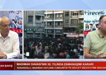 Veli Haydar Güleç ve Ali Kenanoğlu Can’dan Bakış programında bu akşam ÇEDES Projesini ve Madımak Davası’nı tartışıyor.