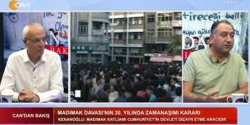Veli Haydar Güleç ve Ali Kenanoğlu Can’dan Bakış programında bu akşam ÇEDES Projesini ve Madımak Davası’nı tartışıyor.