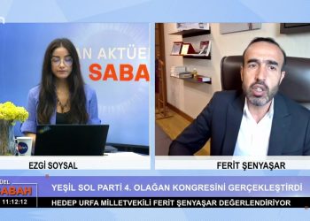 Ezgi Soysal ile Can Aktüel Bu Sabah programının 16 Ekim Pazartesi Günü Konuğu: HEDEP Urfa Milletvekili Ferit Şenyaşar
