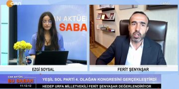 Ezgi Soysal ile Can Aktüel Bu Sabah programının 16 Ekim Pazartesi Günü Konuğu: HEDEP Urfa Milletvekili Ferit Şenyaşar