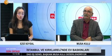 Ezgi Soysal ile Can Aktüel Gün Ortası programının 1 Ekim Pazartesi Günü Konuğu: DAD Eş Genel Başkanı Musa Kulu.
