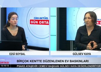 Ezgi Soysal ile Can Aktüel Gün Ortası programının 6 Ekim Cuma Günü Konuğu: PSAKD Ataşehir Cemevi Başkanı Gülsev Kaya.