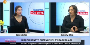 Ezgi Soysal ile Can Aktüel Gün Ortası programının 6 Ekim Cuma Günü Konuğu: PSAKD Ataşehir Cemevi Başkanı Gülsev Kaya.
