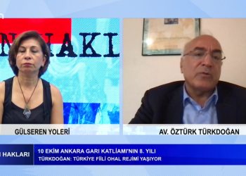 Gülseren Yoleri’nin hazırlayıp sunduğu İnsan Hakları programının bu haftaki konuğu: Avukat -Öztürk Türkdoğan -10 Ekim Ankara Garı Katliamı’nın 8. Yılı -Dünya Savaş Gündemi Ve Hak İhlalleri