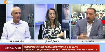 Veli Haydar Güleç ve Ali Kenanoğlu’nun hazırladığı Can’dan Bakış programının bu akşamki konuğu Çilem Küçükkeleş. -HEDEP Kongresi ve olası siyasal sonuçları, -10. gününde İsrail – Filistin Savaşı