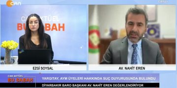 Ezgi Soysal ile Can Aktüel Bu Sabah programının 09 Kasım Perşembe Günü Konuğu: Diyarbakır Baro Başkanı Avukat Nahit Eren.