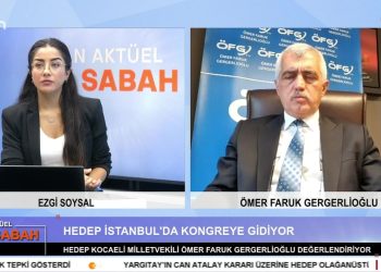 Ezgi Soysal ile Can Aktüel Bu Sabah programının 10 Kasım Cuma Günü Konuğu: HEDEP Kocaeli Milletvekili Ömer Faruk Gergerlioğlu.