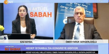 Ezgi Soysal ile Can Aktüel Bu Sabah programının 10 Kasım Cuma Günü Konuğu: HEDEP Kocaeli Milletvekili Ömer Faruk Gergerlioğlu.