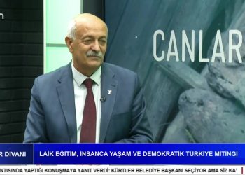 İbrahim Karakaya’nın hazırlayıp sunduğu Canlar Divanı’nın konukları Alevi dernekler federasyonu genel başkanı Zeynel Abidin Koç ve Hacı Bektaş Veli Anadolu Kültür Vakfı Okmeydanı Cemevi Başkanı Zeynel Şahin – Laik eğitim, insanca yaşam ve demokratik Türkiye mitingi