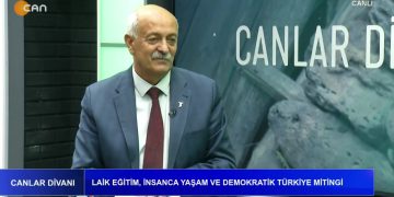 İbrahim Karakaya’nın hazırlayıp sunduğu Canlar Divanı’nın konukları Alevi dernekler federasyonu genel başkanı Zeynel Abidin Koç ve Hacı Bektaş Veli Anadolu Kültür Vakfı Okmeydanı Cemevi Başkanı Zeynel Şahin – Laik eğitim, insanca yaşam ve demokratik Türkiye mitingi