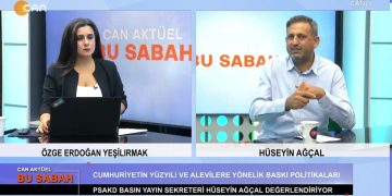 Özge Erdoğan Yeşilırmak ile Can Aktüel Bu Sabah programının 03 Kasım Cuma Günü Konuğu: PSAKD Basın Yayın Sekreteri Hüseyin Ağçal 2. Bölüm