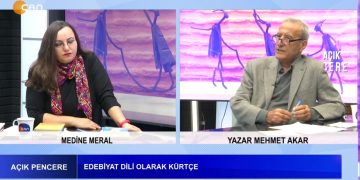 – Edebiyat Dili Olarak Kürtçe
– Dünden Bugüne Kürt Edebiyatı
– Medine Meral’in Hazırlayıp Sunduğu Açık Pencere Programının Konuğu Yazar Mehmet Akar