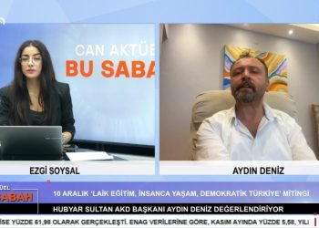 Ezgi Soysal ile Can Aktüel Bu Sabah programının 5 Aralık salı günü konuğu: Hubyar Sultan Alevi Kültür Derneği Başkanı Aydın Deniz.