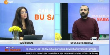 Ezgi Soysal’ın sunduğu Can Aktüel Bu Sabah programının bugünkü konuğu Bahçelievler Hacı Bektaş Veli Derneği Başkanı Ufuk Emre Bektaş