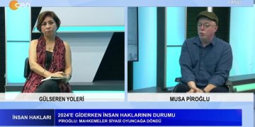 Gülseren Yoleri’nin hazırlayıp sunduğu İnsan Hakları programının konuğu 27. Dönem HDP Milletvekili Musa Piroğlu