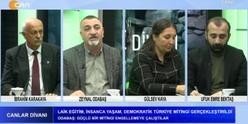 İbrahim Karakaya’nın hazırlayıp sunduğu Canlar Divanı programına PSAKS Ataşehir Cemevi Başkanı Gülsev Kaya, Bahçelievler Hacı Bektaş Veli Derneği Başkanı Ufuk Emre Bektaş ve AKD Sultangazi Pir Sultan Abdal Cemevi Başkanı Zeynal Odabaş konuk oluyor. 📌 Laik Eğitim, İnsanca Yaşam,