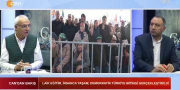 Veli Haydar Güleç ve Ali Kenanoğlu’nun hazırlayıp sunduğu Can’dan Bakış programında gündem Laik Eğitim, İnsanca Yaşam, Demokratik Türkiye Mitingi ve HEDEP’in DEM Parti’ye değişimi