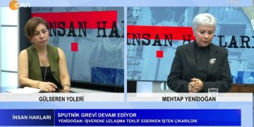 Gülseren Yoleri’nin hazırlayıp sunduğu İnsan Hakları programının konuğu Sputnik Grevcisi Mehtap Yenidoğan. – 10 Ocak Çalışan Gazeteciler Günü