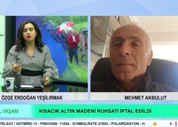 Kısacık Altın Madeni Ruhsatı İptal Edildi – Özge Erdoğan Yeşilırmak’ın Hazırlayıp Sunduğu Yeşil Yaşam Programının Konuğu Mehmet Akbulut