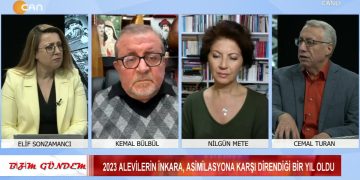 Kobane Davası – 2023 Yılı Alevilere Neler Getirdi – İktidarın ‘Filistin Mitingi’ ve ‘Futbol Oyunu’ – Elif Sonzamancı’nın Sunduğu Bizim Gündem Programının Konukları: Gazeteciler Cemal Turan, Nilgün Mete ve 27. Dönem HDP Milletvekili Kemal Bülbül
