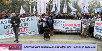 Öğretmenler Taban Maaş Hakkı İçin Meclis Önünde Toplanıyor. Ezgi Soysal ile Can Aktüel