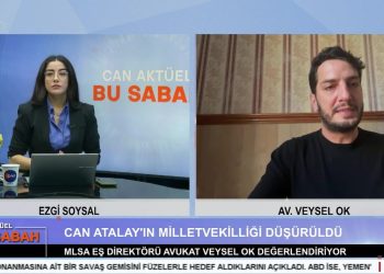 Ezgi Soysal’ın sunduğu Can Aktüel Bu Sabah programının bugünkü konuğu: MLSA Eş Direktörü Avukat Veysel Ok. 2 Bölüm.