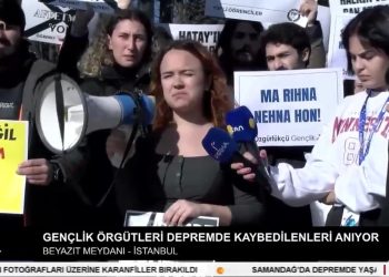 Gençlik Örgütleri Şubat depremini Anıyor.