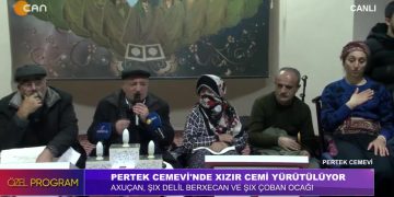 Özel Program – PERTEK CEMEVİ’NDE XIZIR CEMİ YÜRÜTÜLÜYOR AXUÇAN, ŞIX DELİL BERXECAN VE ŞIX ÇOBAN OCAĞI EVLATLARI