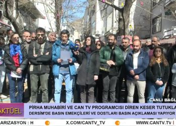 Pirha Muhabiri Diren Keser İçin Dersim’de Basın Açıklaması Yapılıyor