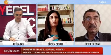 Atilla Taş ile Seçim Özel. Konuklar: DEM Parti DersimBelediye Eş Başkan Adayları Birsen Orhan, Cevdet Konak.