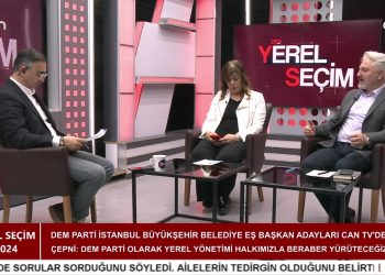Attila Taş’ın hazırlayıp sunduğu Yerel Seçim 2024 programının konukları Dem Parti İstanbul Büyükşehir Belediye Eş Başkan Adayları Meral Danış Beştaş ve Murat Çepni