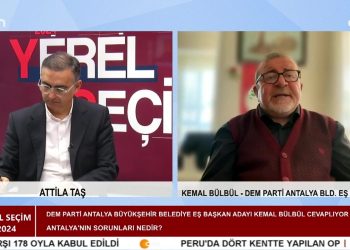 Attila Taş’ın Sunduğu Yerel Seçim 2024 Programının Bugünkü Konuğu: DEM Parti Antalya Büyükşehir Belediye Eş Başkan Adayı Kamal Bülbül.